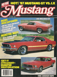 MUSTANG by HOT ROD 1987 OCT - GT vs. 5.0 LX, 4-BANGER